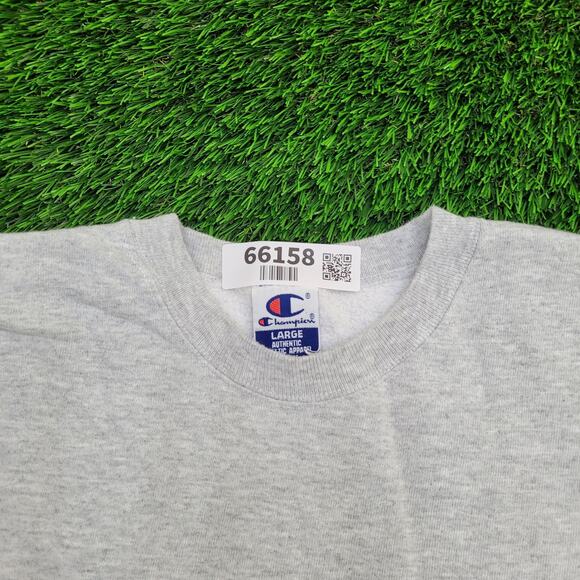 Vintage Champion Blank Sweatshirt Womens Large 22x26 Gray - Picture 9 of 11